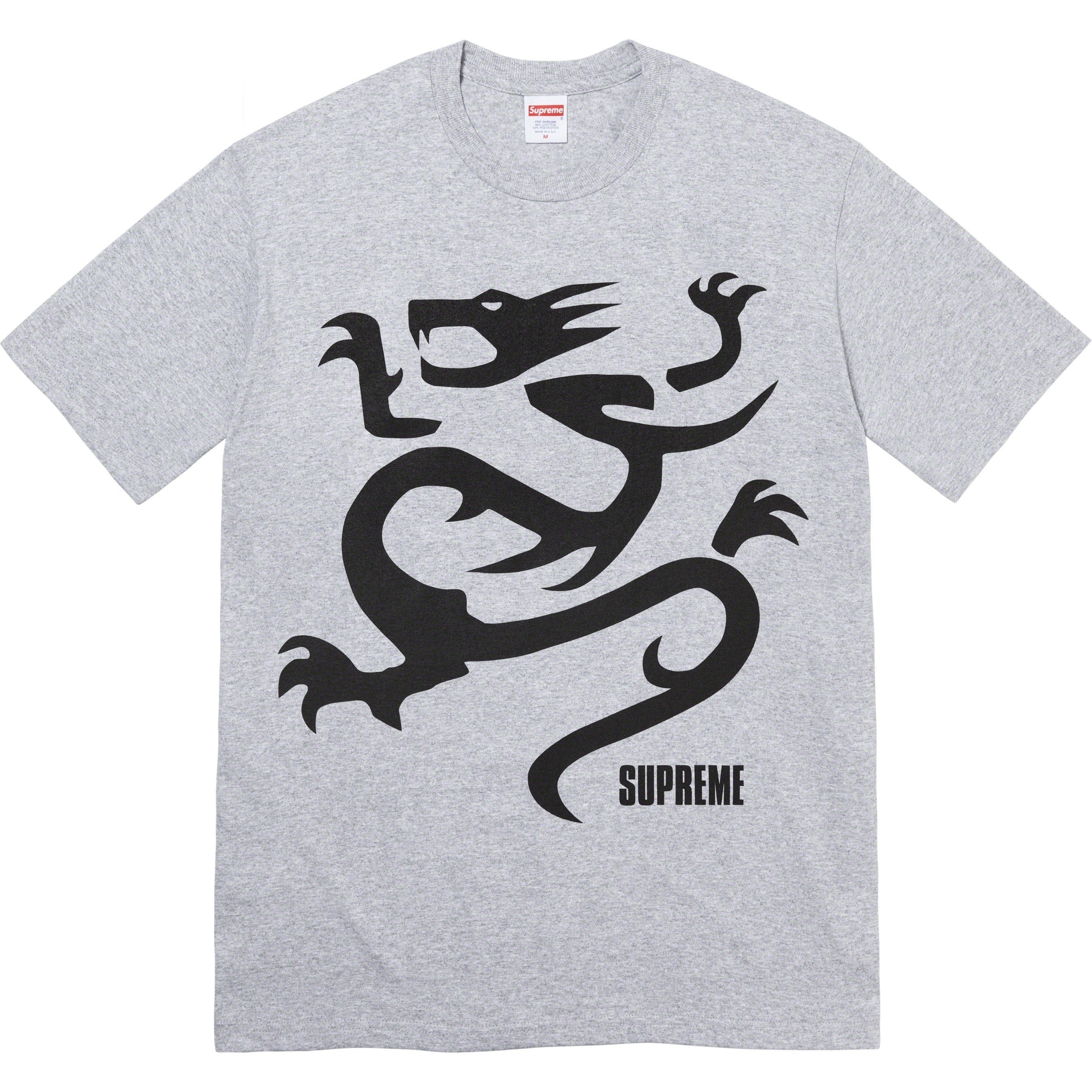 Supreme Mobb Deep Dragon Tee (SS23) - Heather Grey - $44