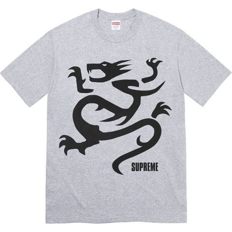 Supreme Mobb Deep Dragon Tee - Heather Grey