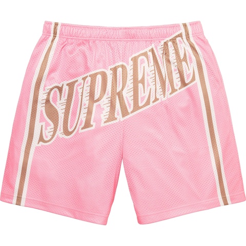Supreme Slap Shot Baggy Mesh Short - Pink