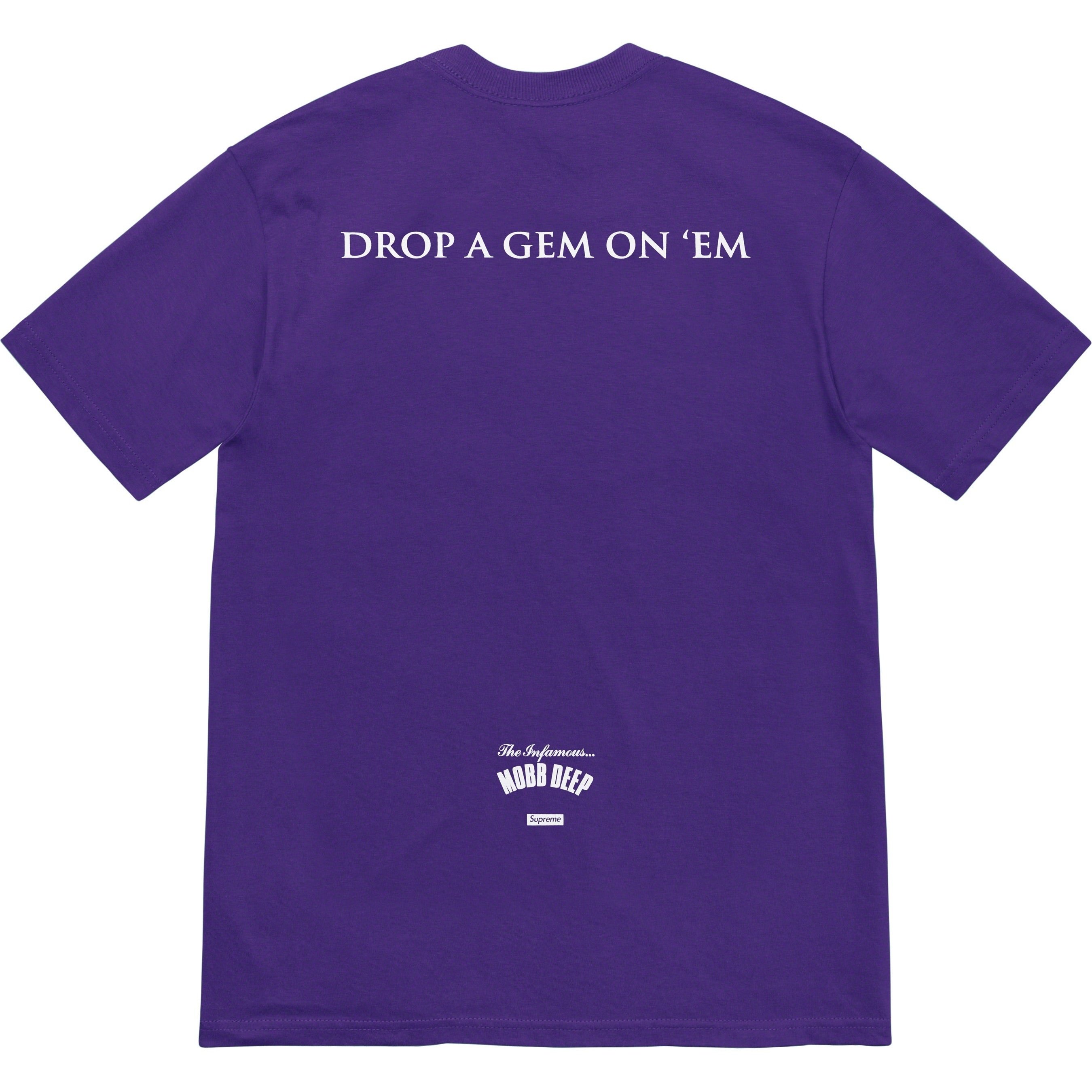 Supreme Mobb Deep Dragon Tee (SS23) - Purple - $44