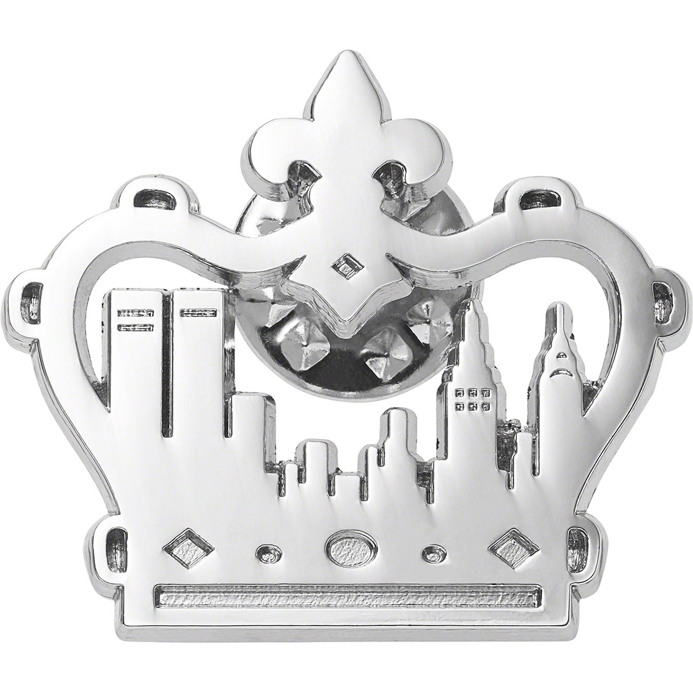 Supreme King of New York Pin (SS23) - Silver - $8
