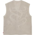 Supreme Dragon Zip Up Sweater Vest (SS23) - Stone