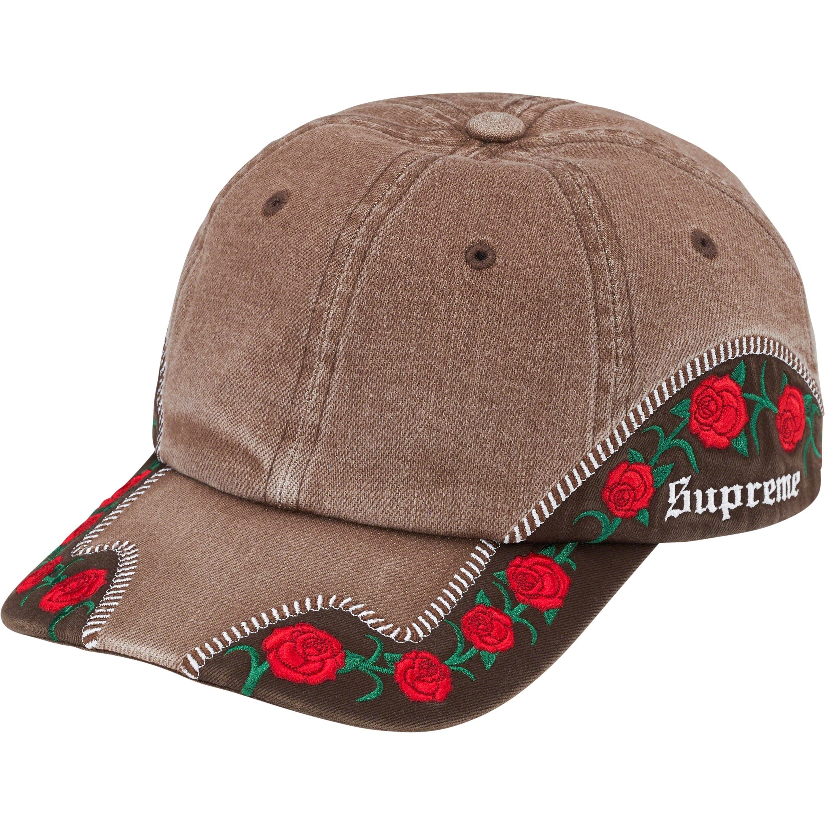 Supreme Roses 6-Panel (SS23) - Brown - $58