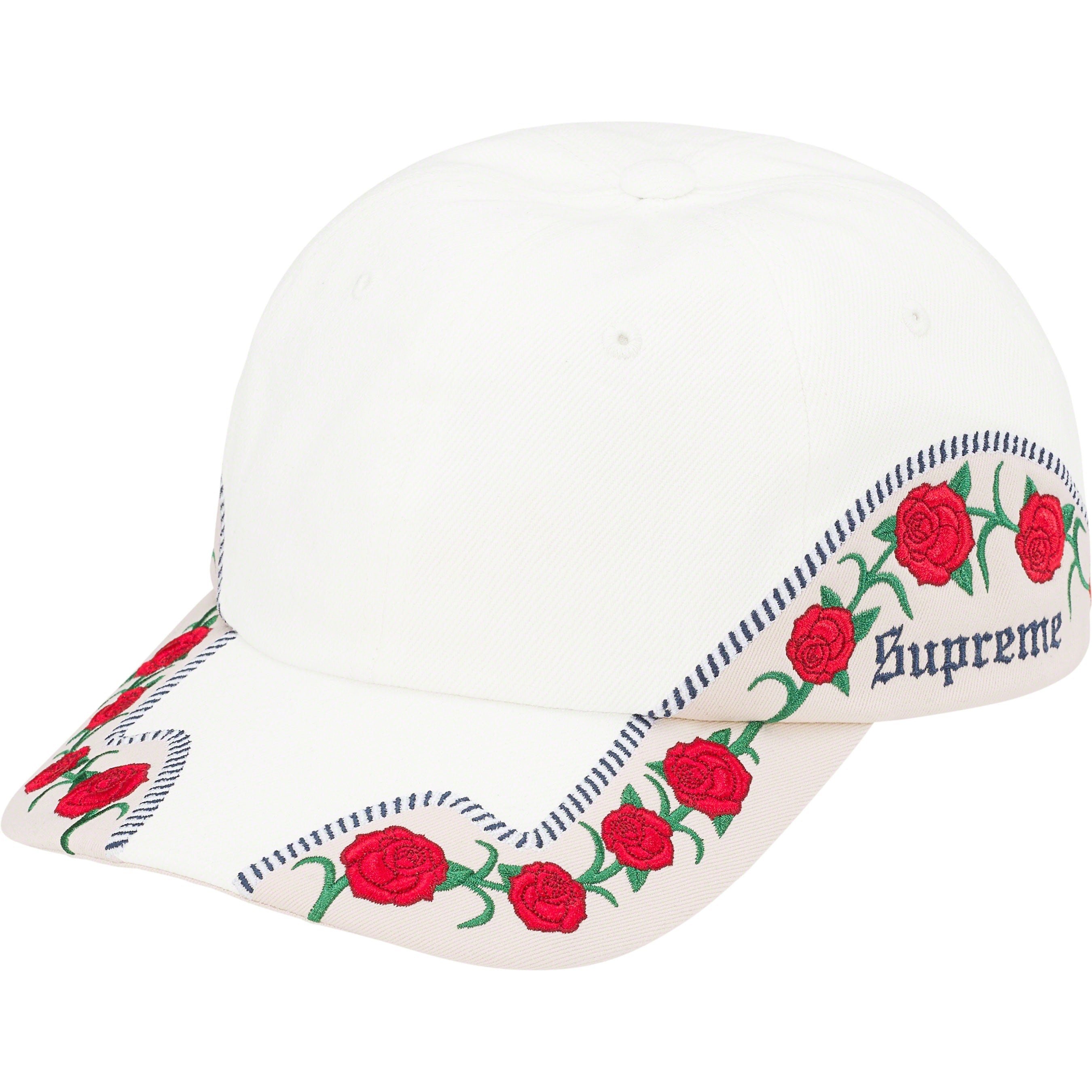 Supreme Roses 6-Panel (SS23) - White - $58