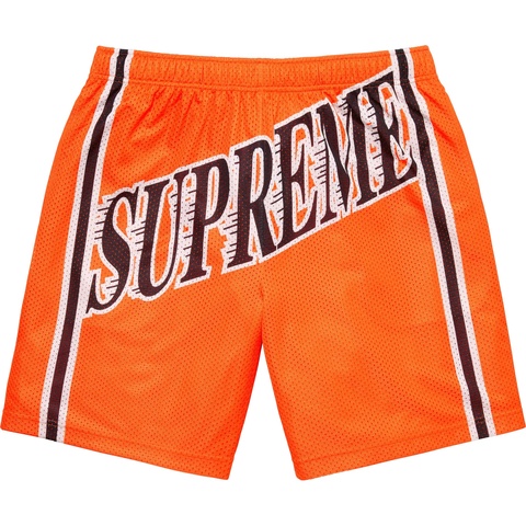 Supreme Slap Shot Baggy Mesh Short - Orange