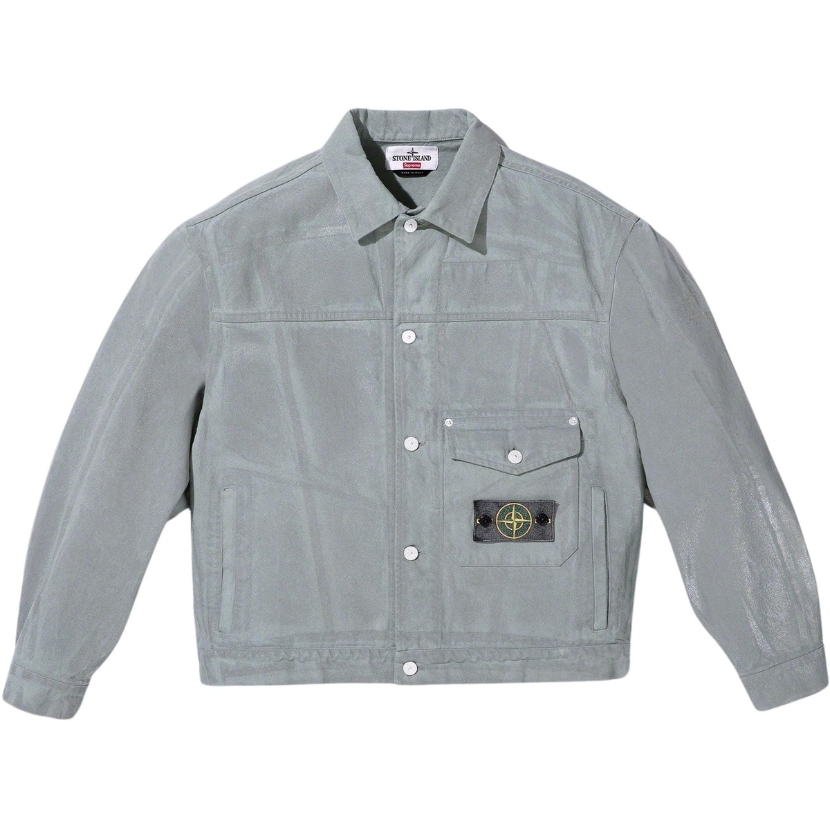マ*サ様 Stone  x Supreme Reflecttive Buy Supreme x Stone Island Denim Trucker Jacket 'Reflective