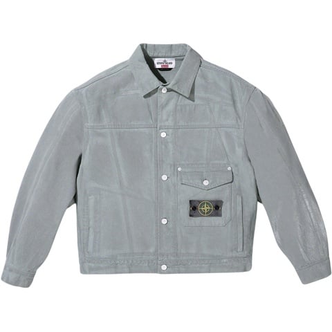 Supreme Stone Island® Denim Trucker Jacket Reflective - $698.00