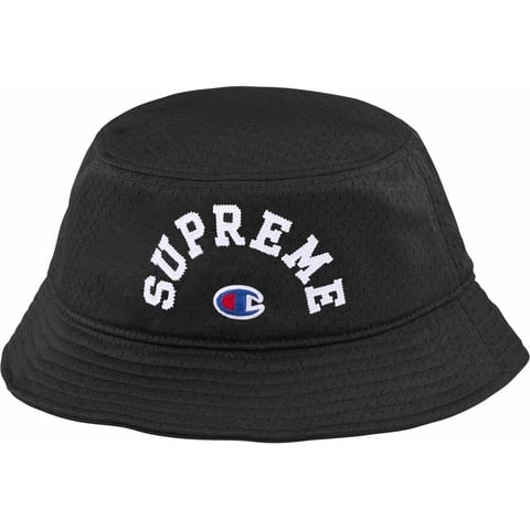 supreme×champion メッシュハット　ブラック　S M Supreme®/Champion® Mesh Crusher - Supreme
