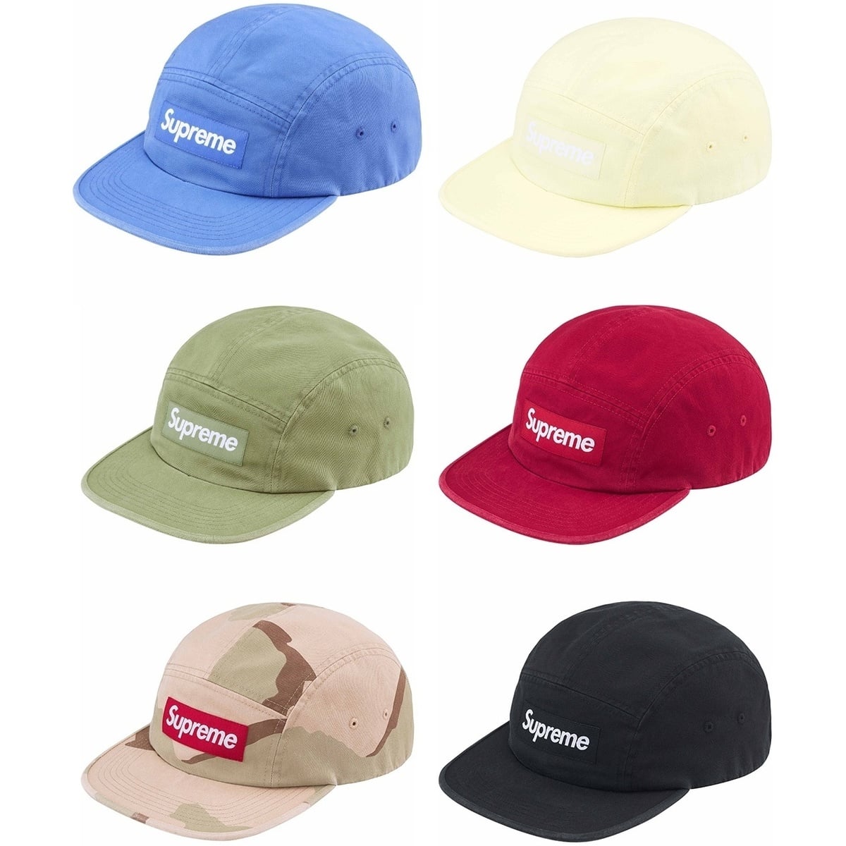 Washed Chino Twill Camp Cap - spring/summer 2024 - Supreme