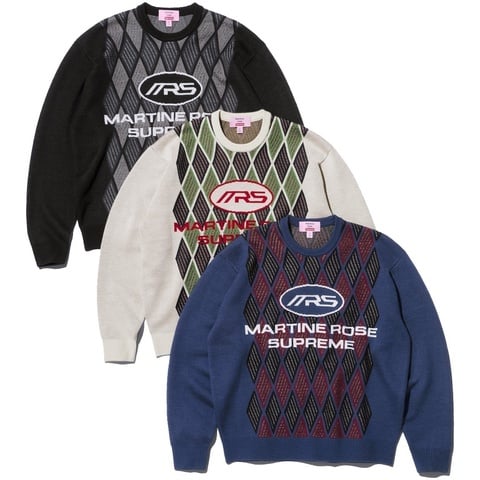 SUPREME MARTINE ROSE セーター ブラック Supreme®/Martine Rose® Sweater - fall/winter 2024 - Supreme
