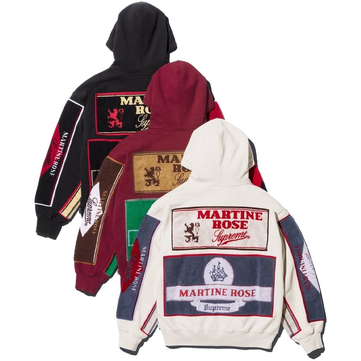 Supreme®/Martine Rose® Towel Zip Up Hooded Sweatshirt