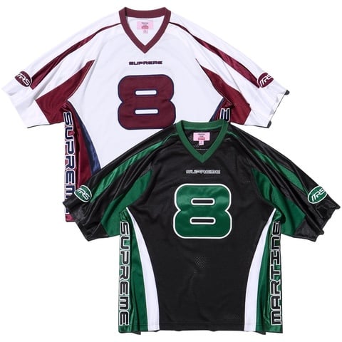 P*e様 Supreme Martine Rose Football Jerse Supreme x Martine Rose Football Jersey Black White 2colors Size S