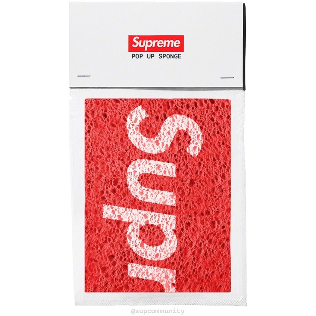 Supreme *Free Gift* Pop-Up Sponge (spring/summer 2025)