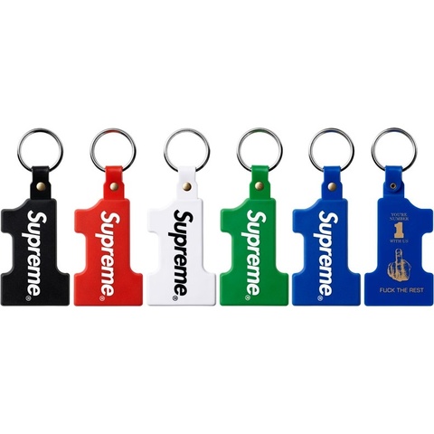 Supreme Number One Keychain