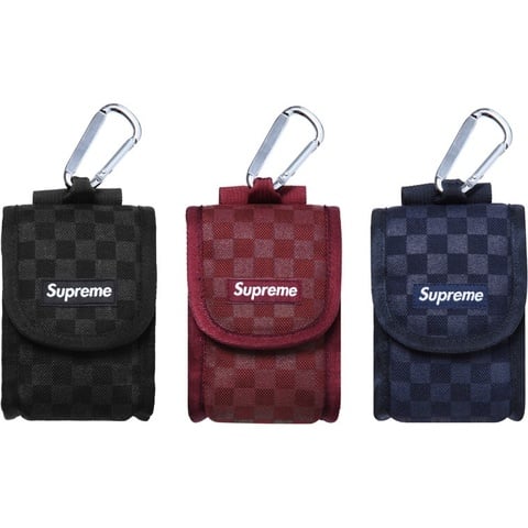 Supreme Printed Check Camera Pouch