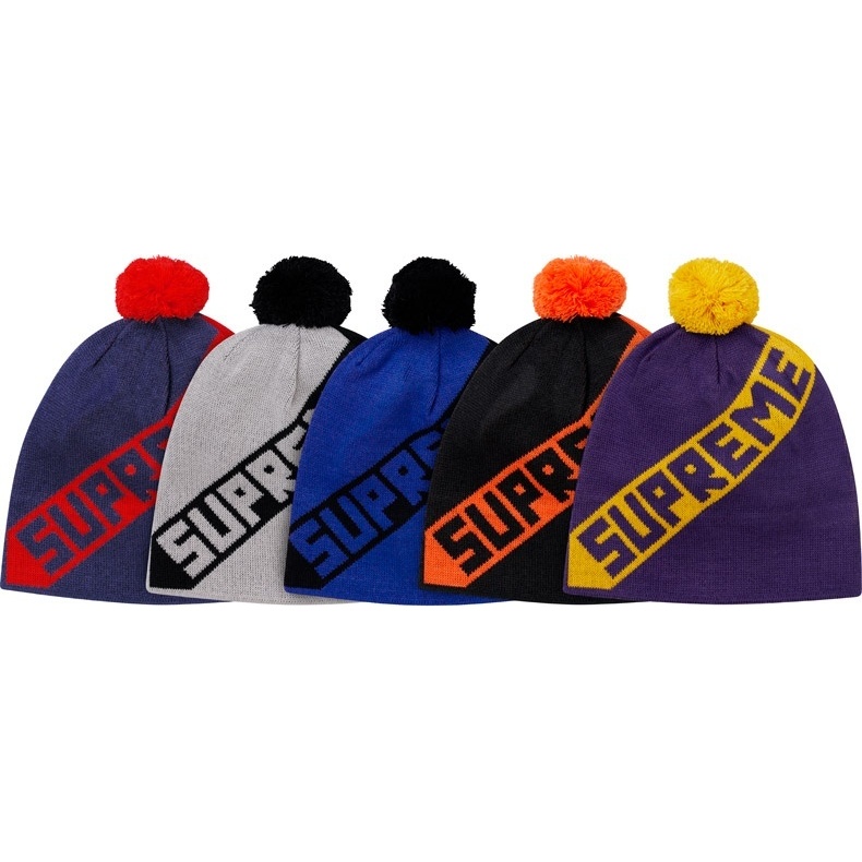 Supreme Diagonal Stripe Beanie (fall/winter 2011)