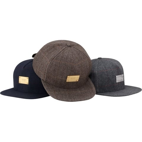 Supreme Wool Windowpane Metal Plate 5 Panel
