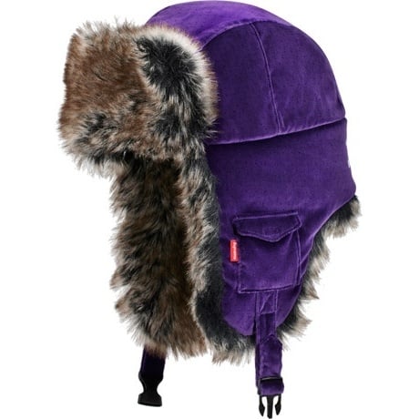 Supreme Velvet Polka Dot Trooper Hat