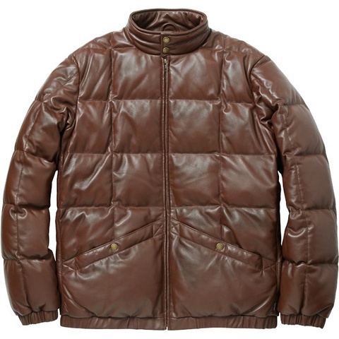 Supreme Leather Down Jacket 2