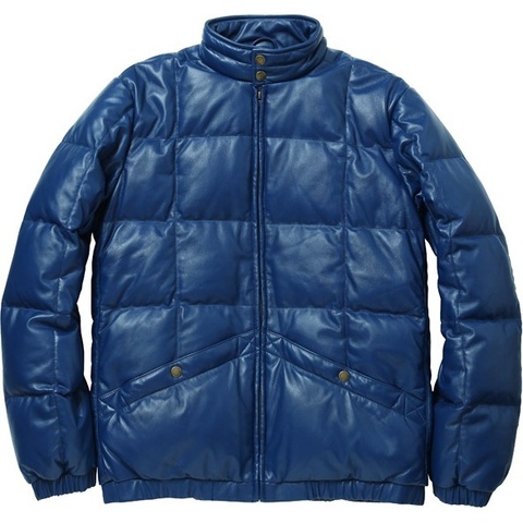 Supreme Leather Down Jacket 1