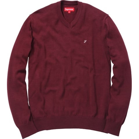 Supreme V Neck Sweater 1