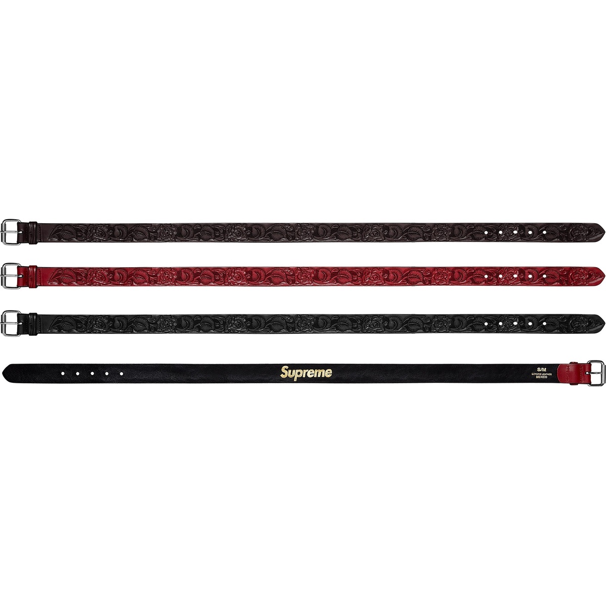 Supreme Rose Leather Belt (fall/winter 2012)