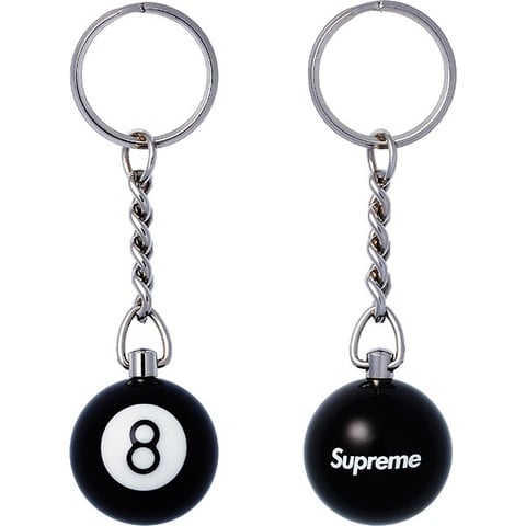 Supreme 8 Ball Keychain