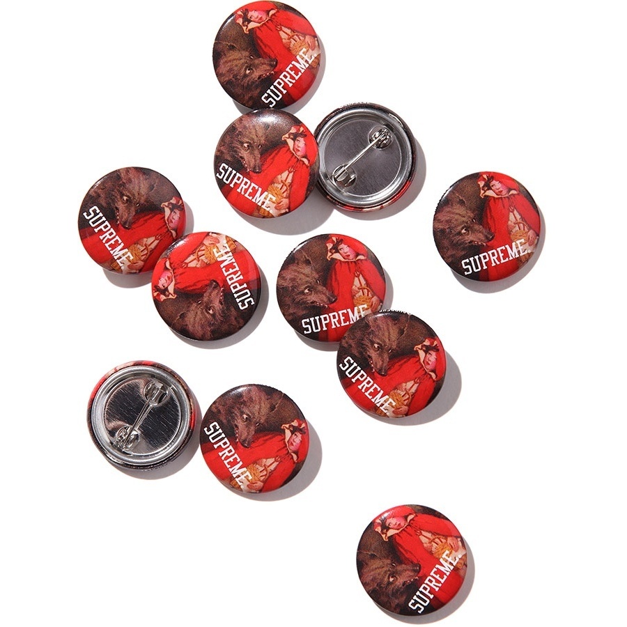 Supreme Red Riding Hood Button (fall/winter 2012)