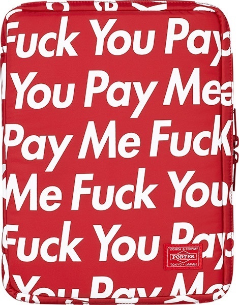 Supreme × PORTER “Pay Me” コラボ iPadケース Supreme Porter Ipad Case (FW12)