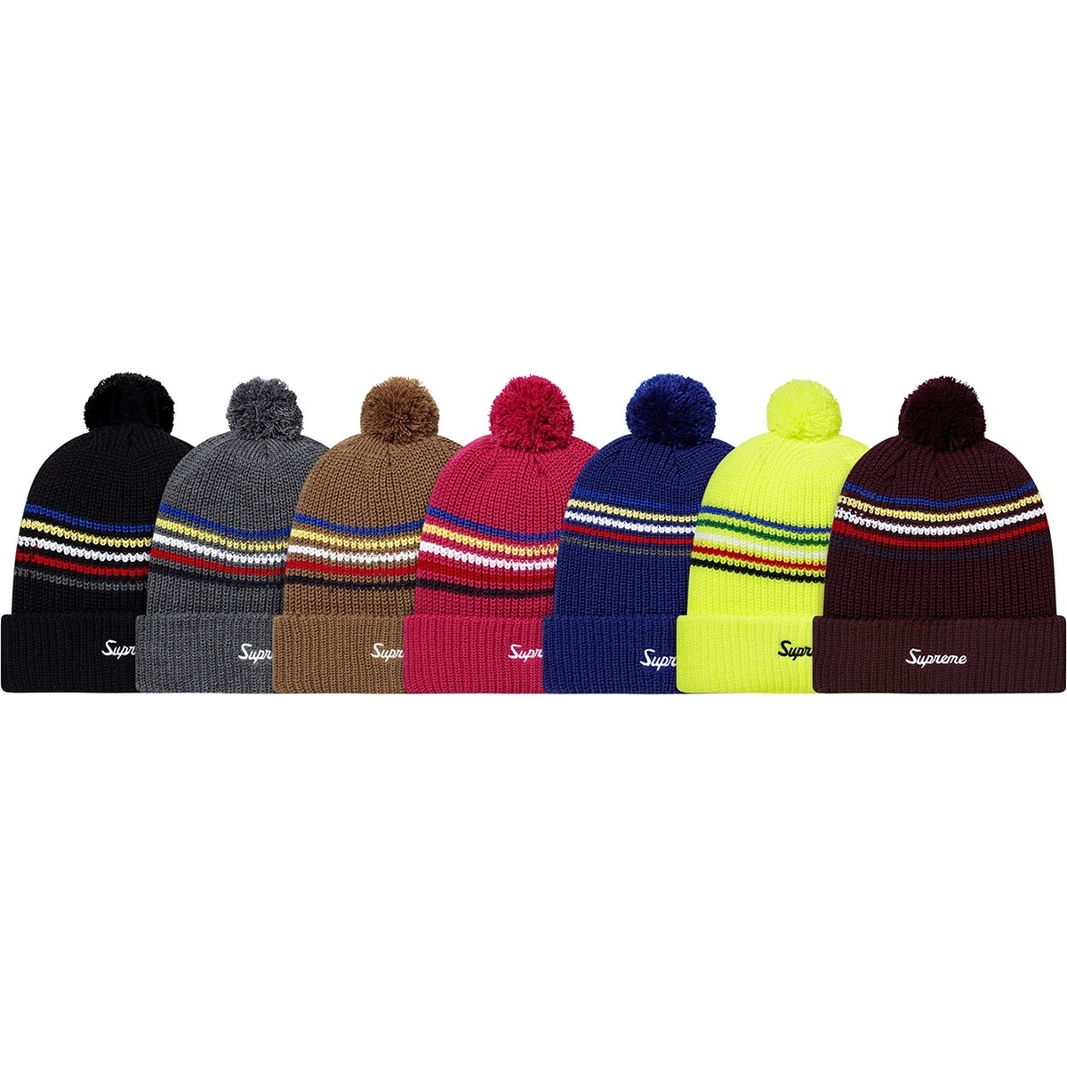 Supreme Loose Gauge Stripe Beanie (fall/winter 2012)