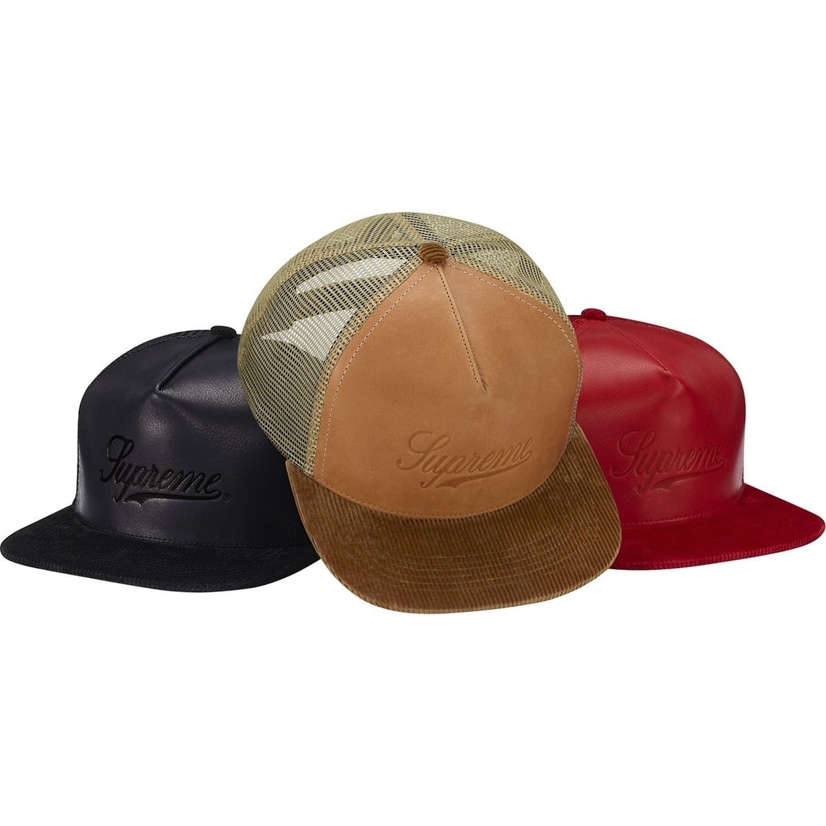 Supreme Leather Meshback 5 (fall/winter 2012)