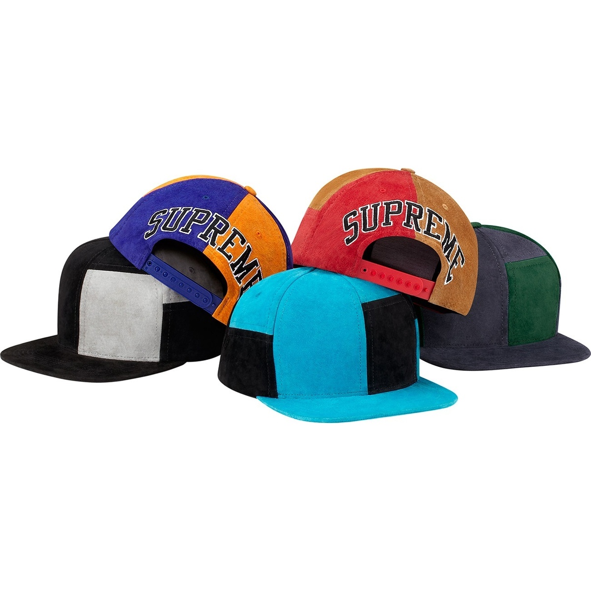 Supreme Patchwork Suede Back Arc Hat (fall/winter 2012)