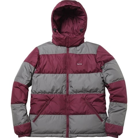Supreme Reversible Striped Down Jacket 4