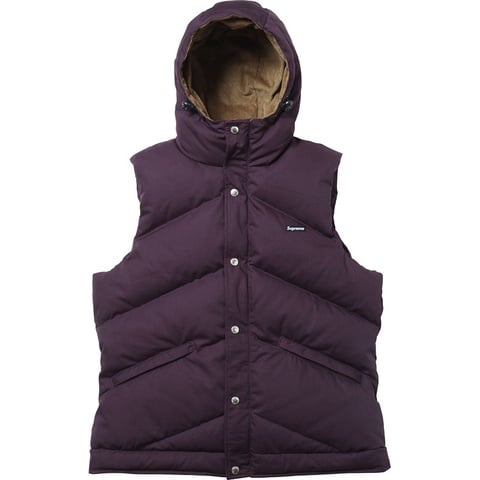 Supreme Hooded Down Vest