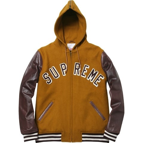 Supreme Hooded Varsity Jacket 4