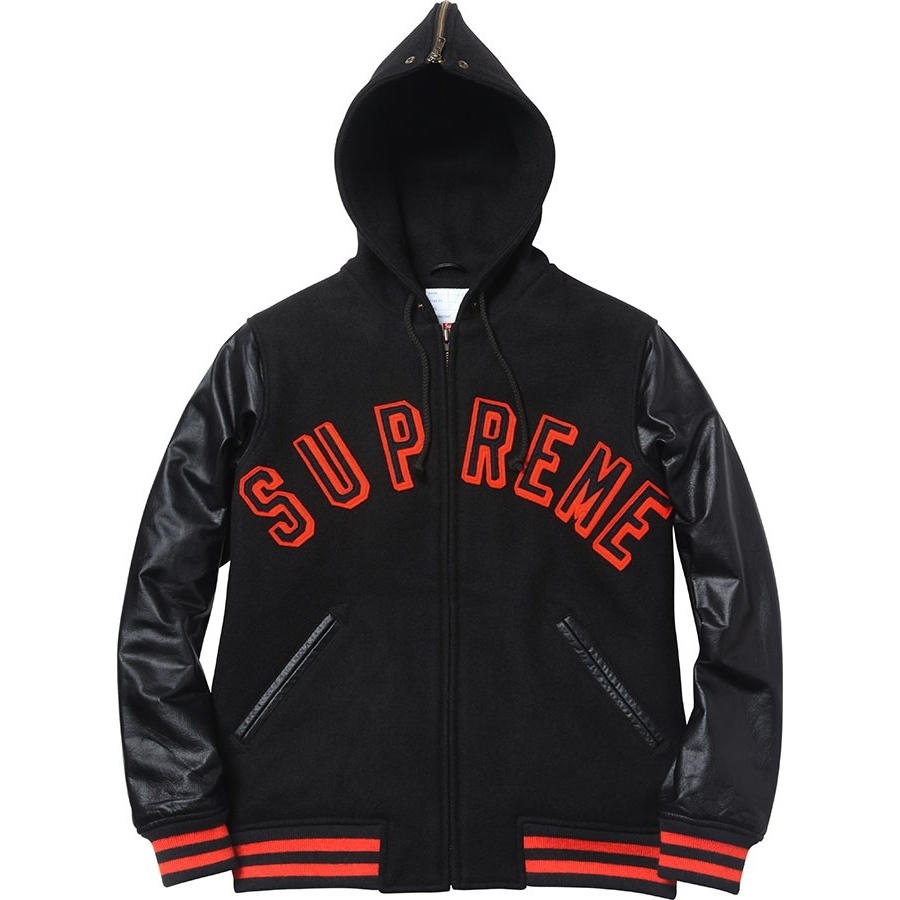 Supreme Hooded Varsity Jacket (fall/winter 2012)