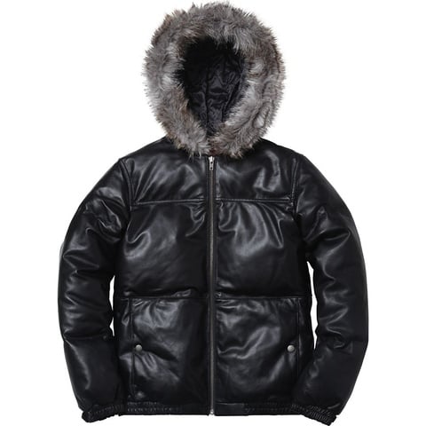 Supreme Leather Down Jacket 3