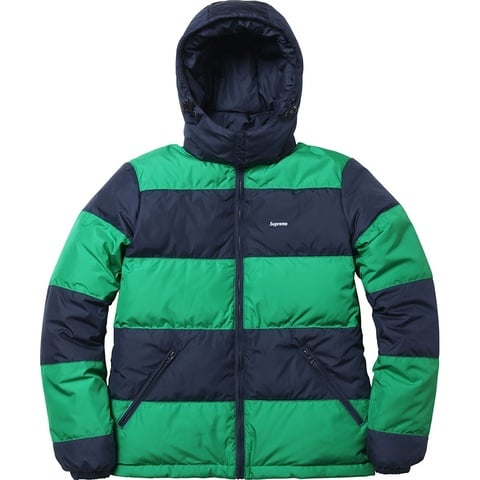 Supreme Reversible Striped Down Jacket 2