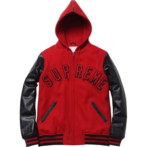 Supreme Hooded Varsity Jacket 2
