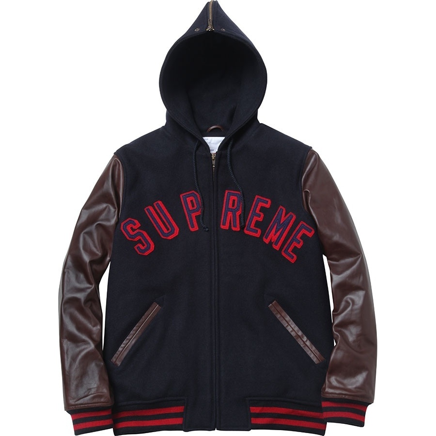 Supreme Hooded Varsity Jacket 3 (fall/winter 2012)