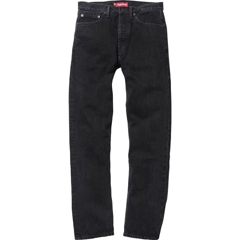 Supreme Washed Black Slim Jean