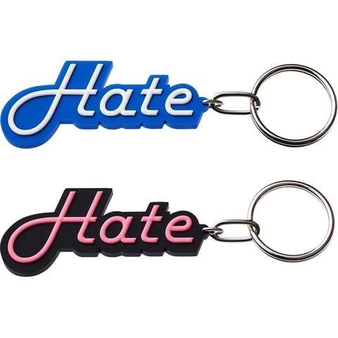 Supreme Hate Rubber Keychain