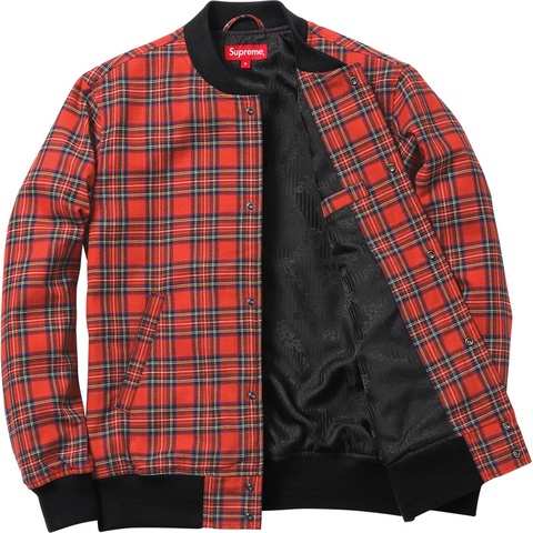 激レア！2013AW SUPREME “PLAID BOMBER” ジャケット Plaid Bomber - fall/winter 2013 - Supreme