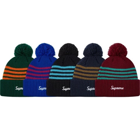 Supreme 4-Stripe Loose Gauge Beanie