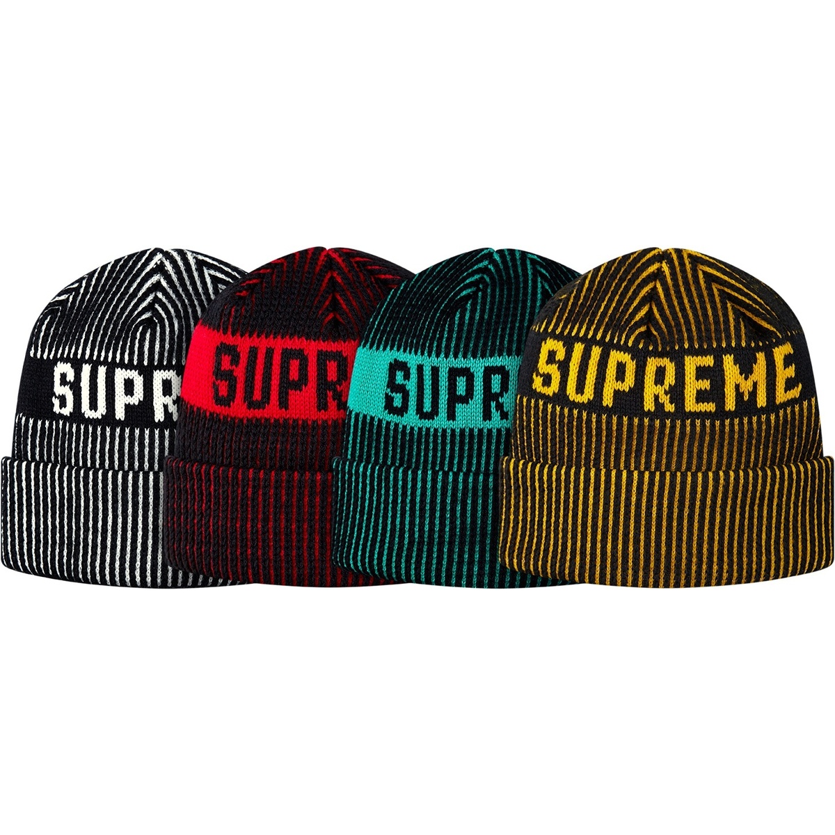 Supreme Rib Stripe Beanie (fall/winter 2013)