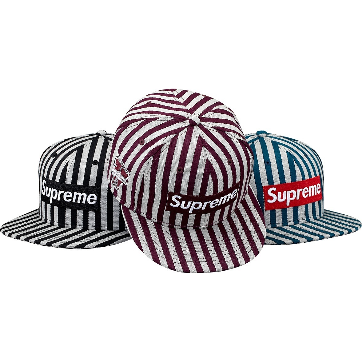 Supreme Striped Box Logo New Era (fall/winter 2013)