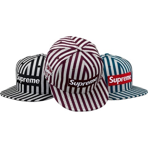Supreme Striped Box Logo New Era