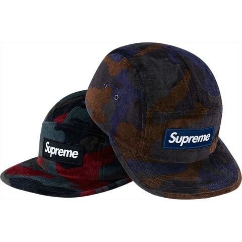 Supreme Velvet Camo Camp Cap