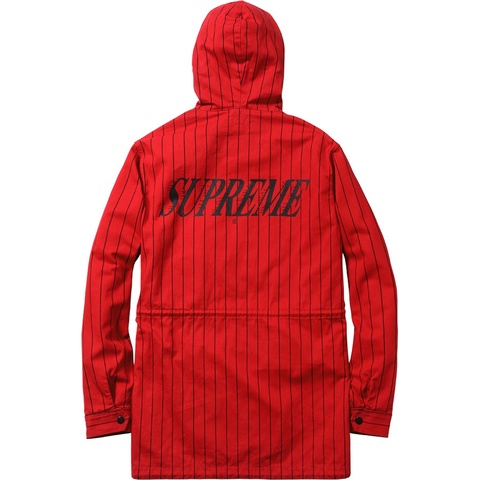 Supreme Pinstripe Twill Parka - Colorway