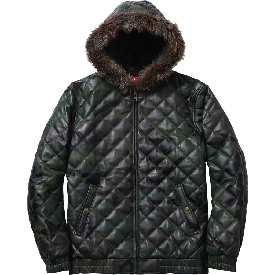 Supreme Quilted Leather Hooded Jacket (FW13)